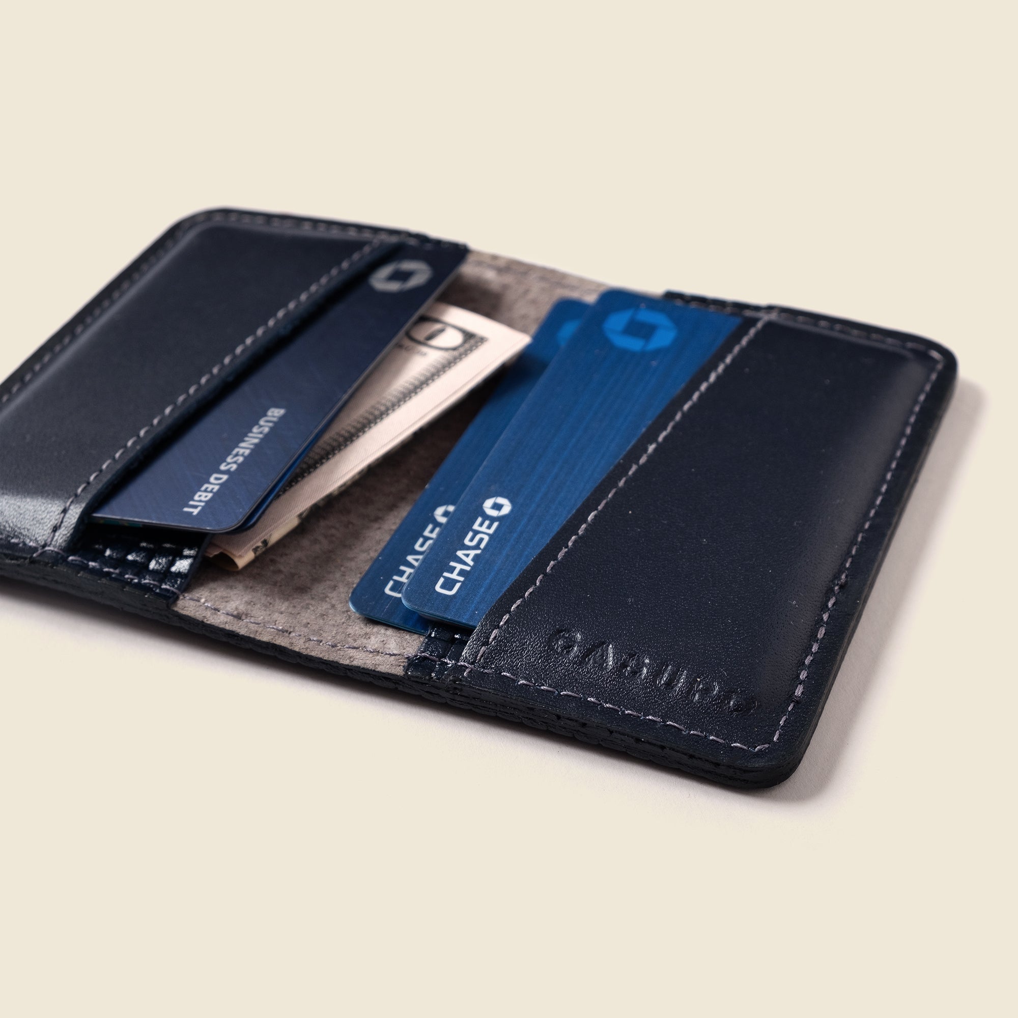 Compact Bifold with RFID Protection - Navy Limited Edition CASUPO