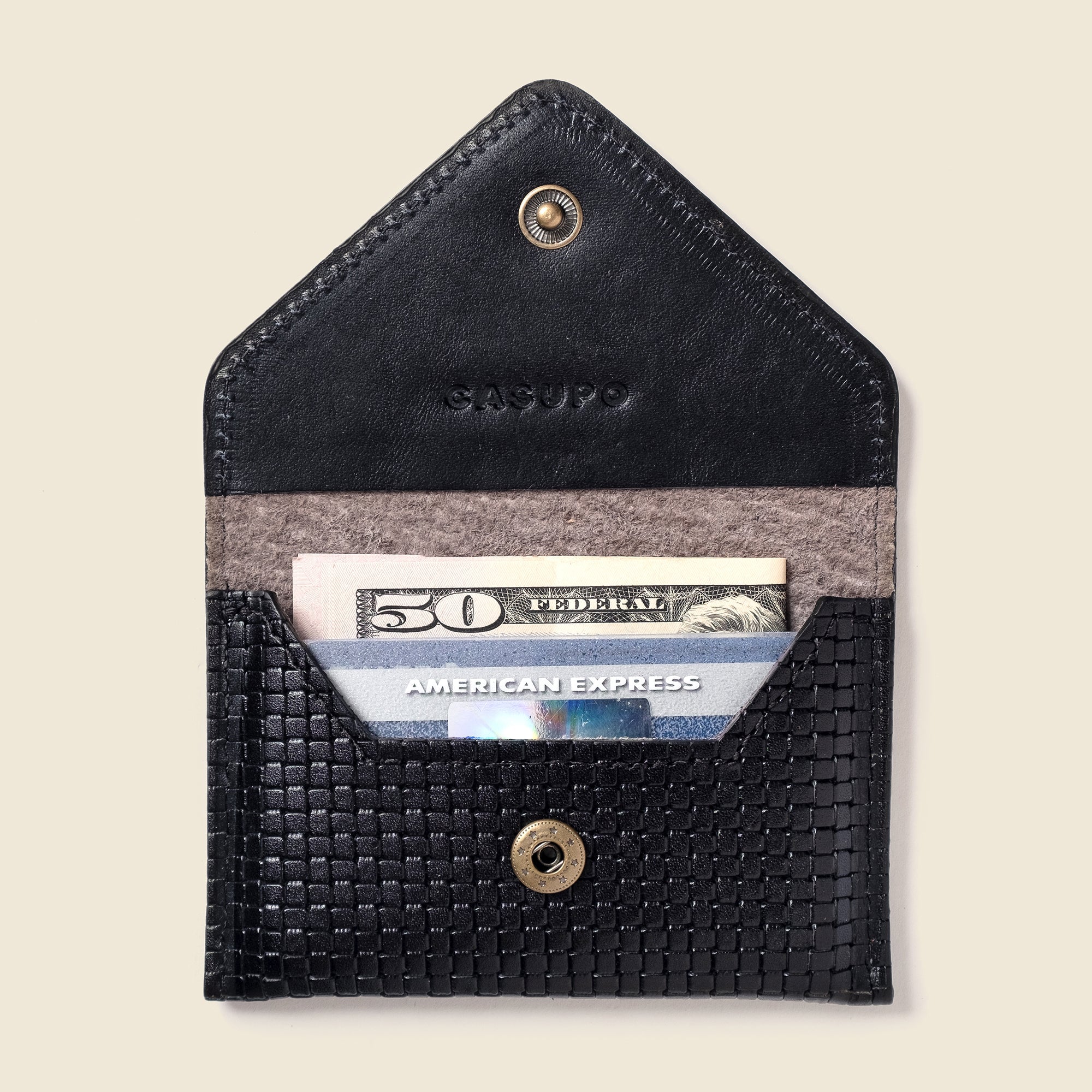 Mini Envelope Wallet With RFID protection - Black Limited Edition CASUPO