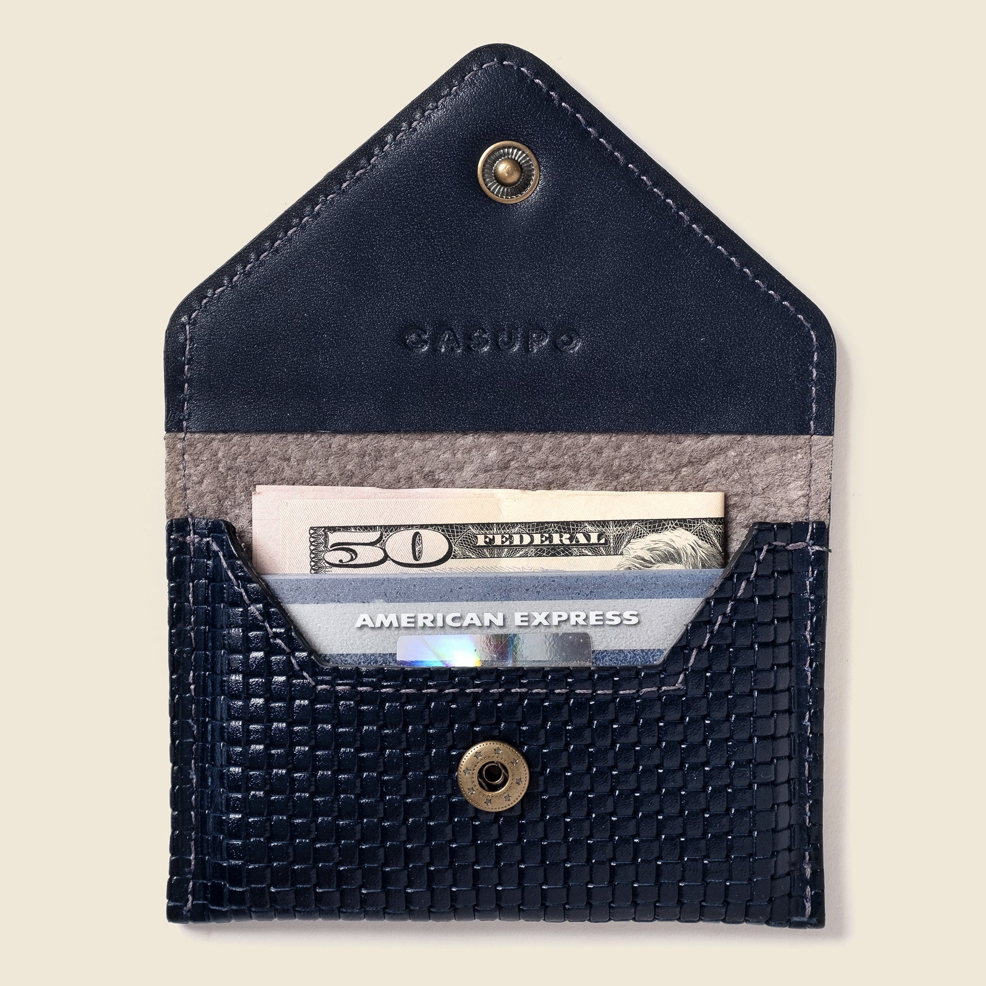 Mini Envelope Wallet With RFID protection - Navy Limited Edition CASUPO