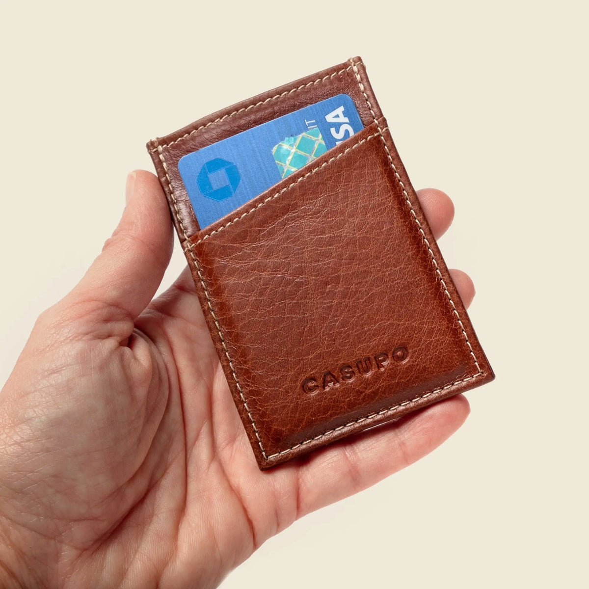 Minimalist Wallet with RFID Protection - Chocolate CASUPO