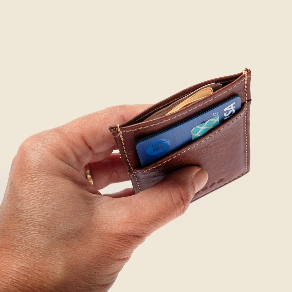 Minimalist Wallet with RFID Protection - Chocolate CASUPO