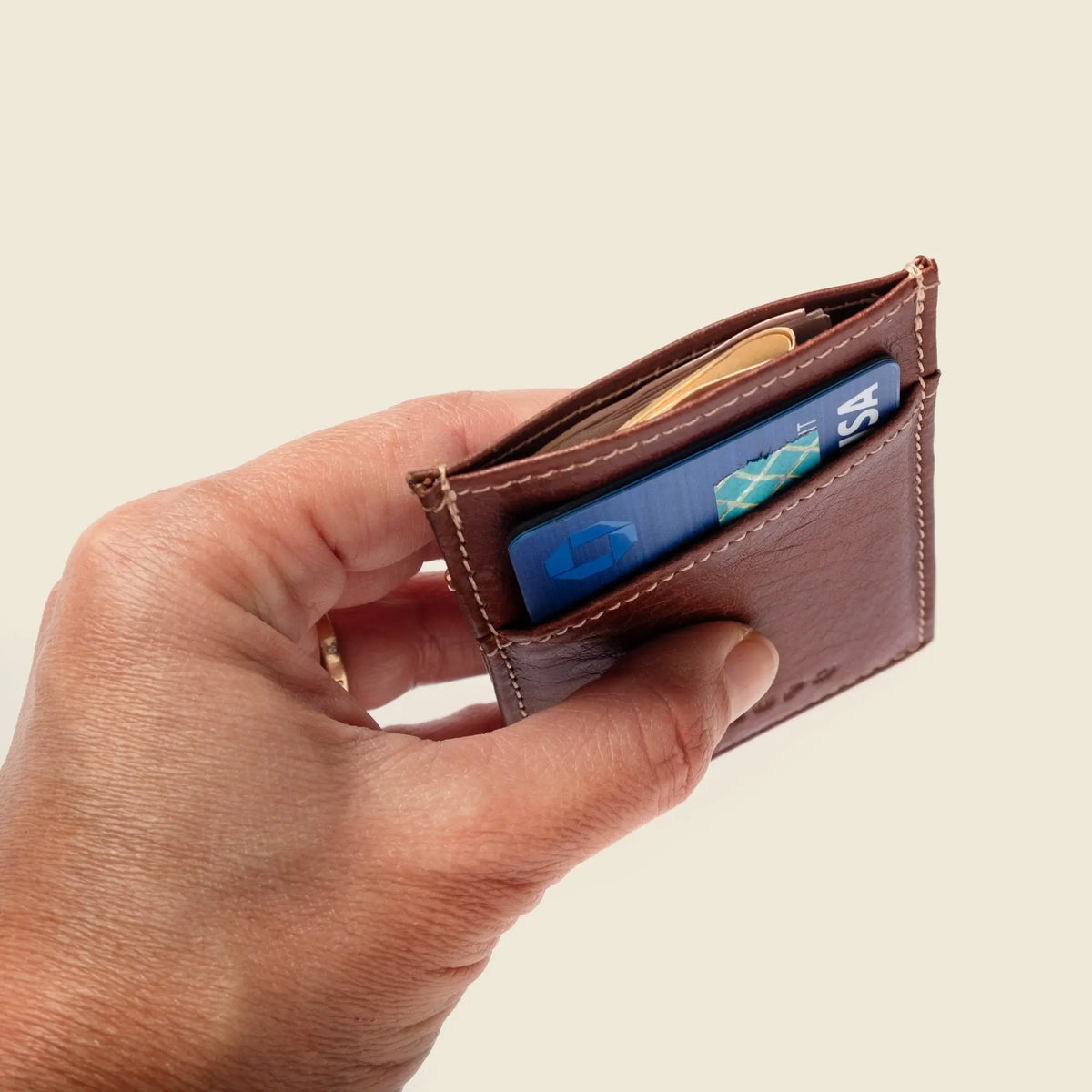 Minimalist Wallet with RFID Protection - Chocolate CASUPO