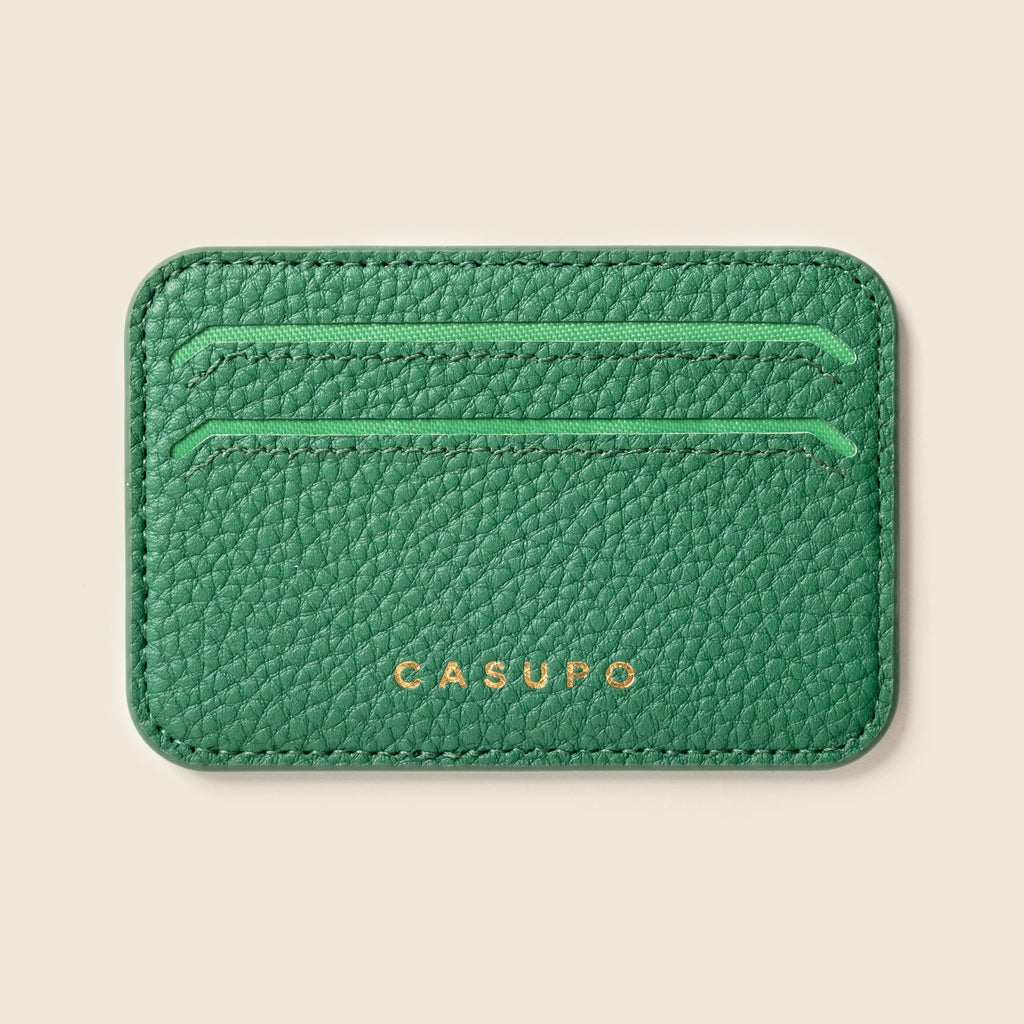 Mag Safe Leather Wallet with RFID - Green CASUPO