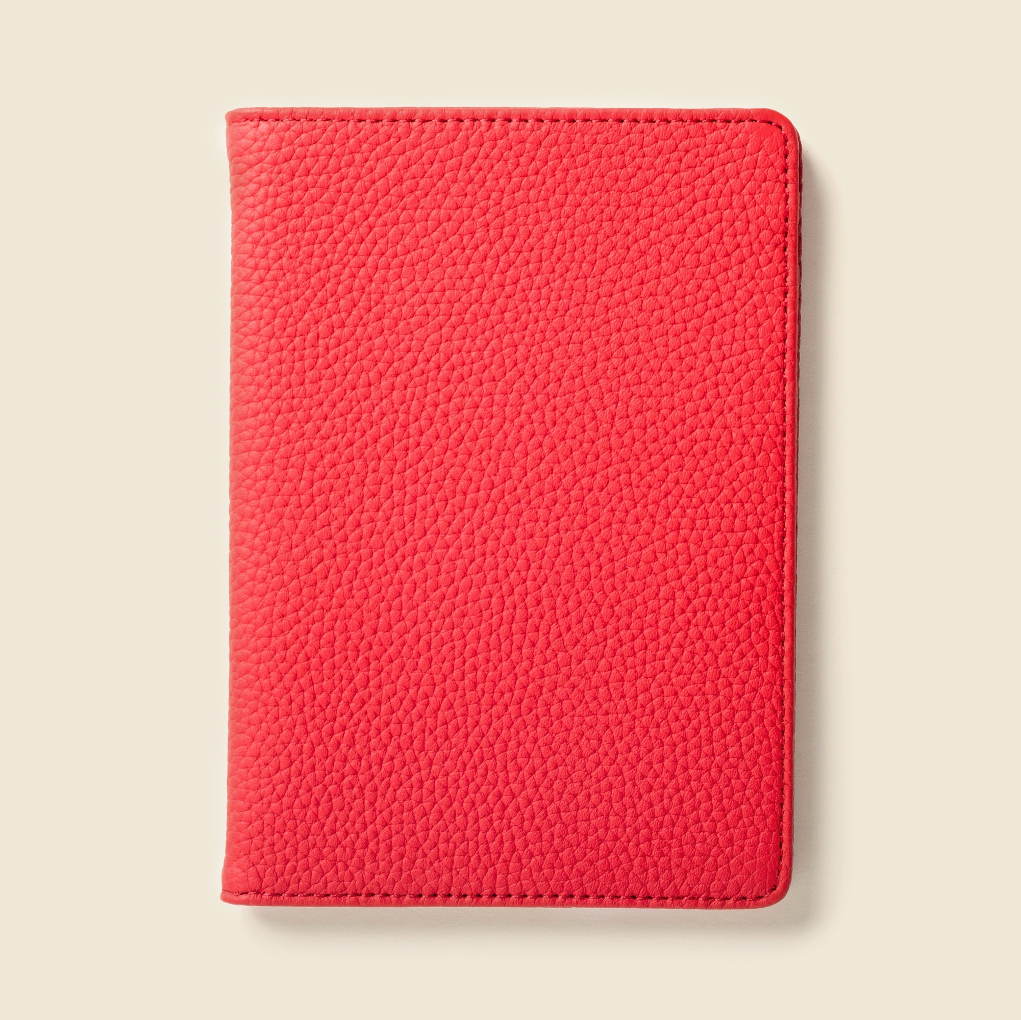Leather Passport Wallet with RFID - Red CASUPO
