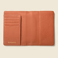 Leather Passport Wallet with RFID - Tan CASUPO