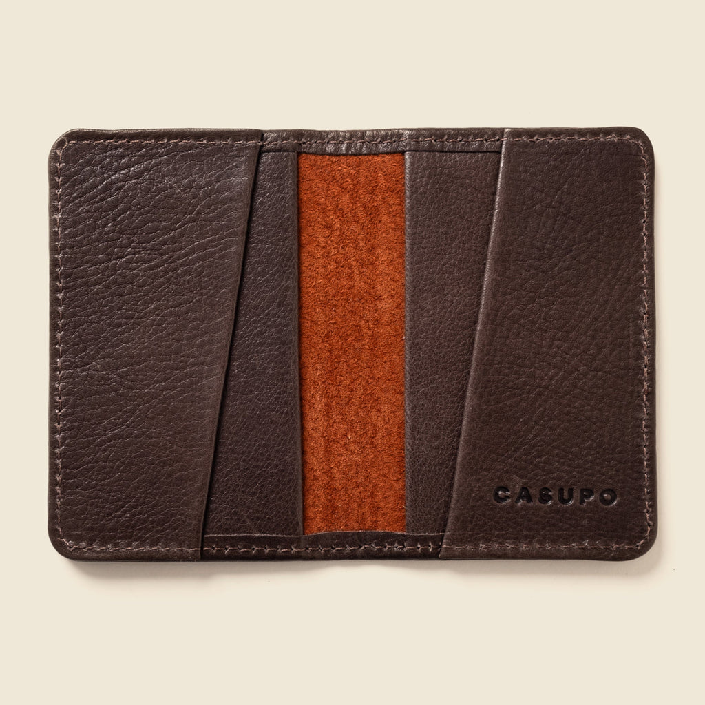 Compact Bifold with RFID Protection - Brown CASUPO