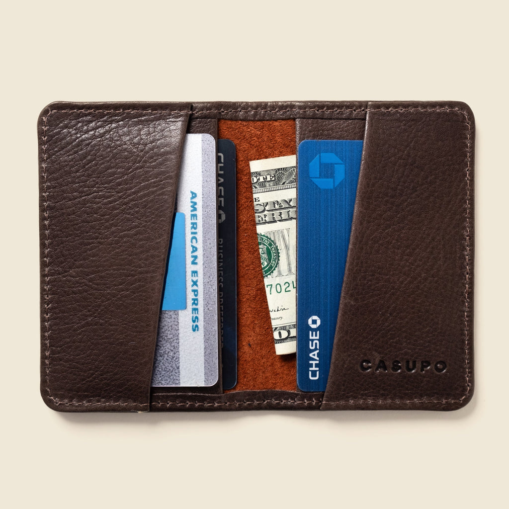 Compact Bifold with RFID Protection - Brown CASUPO