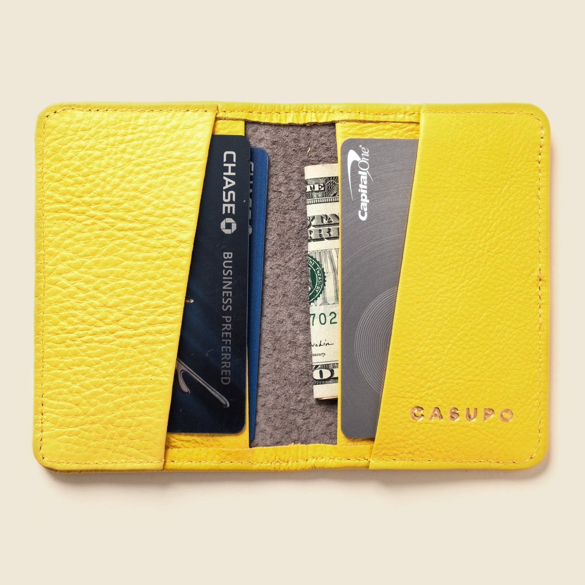 Compact Bifold with RFID Protection - Sunny Yellow CASUPO