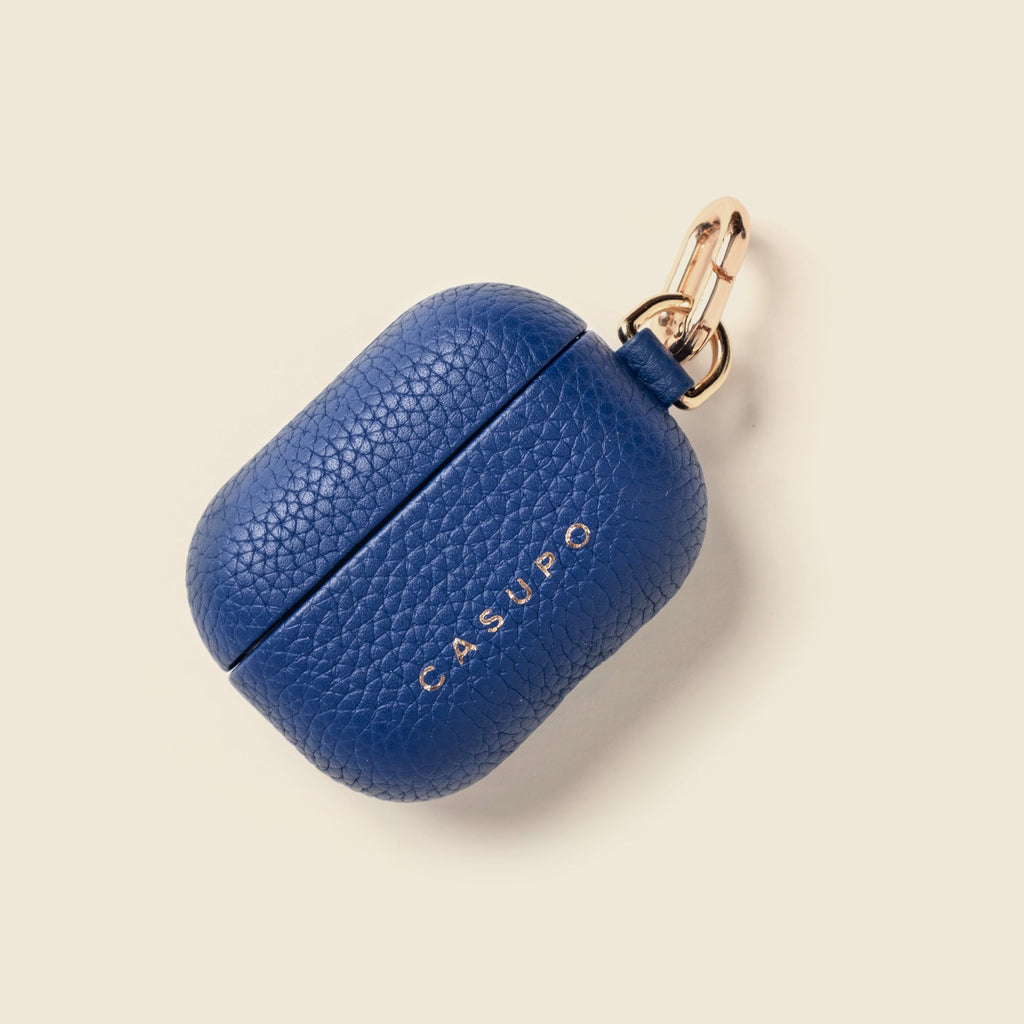 Leather Airpod Case - Cobalt CASUPO