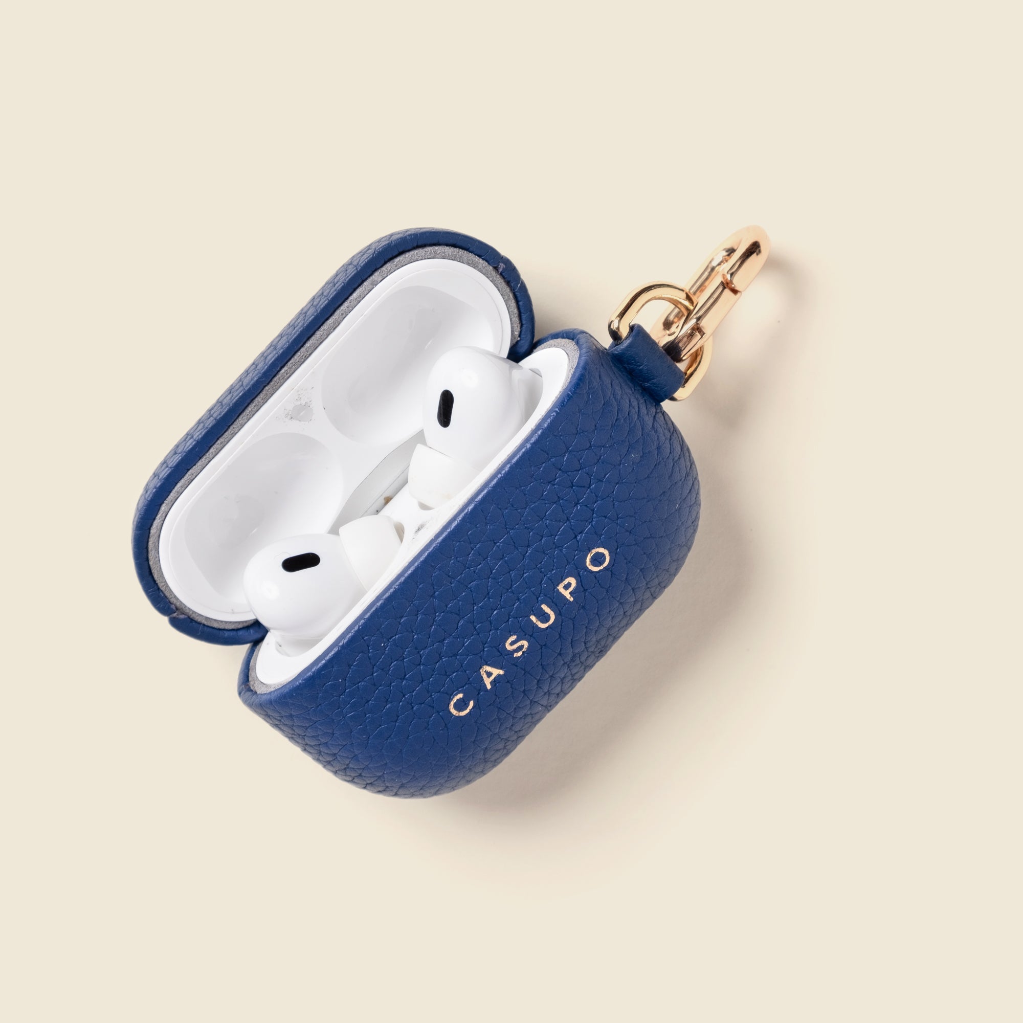 Leather Airpod Case - Cobalt CASUPO