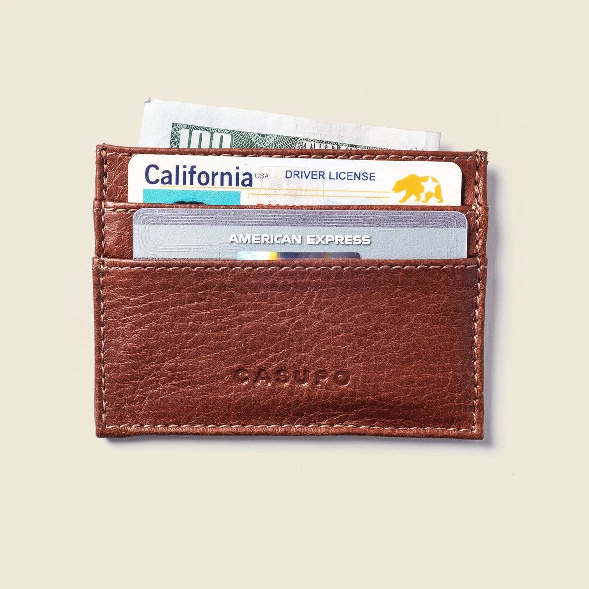 Slim Card Holder Wallet with RFID Protection - Chocolate CASUPO