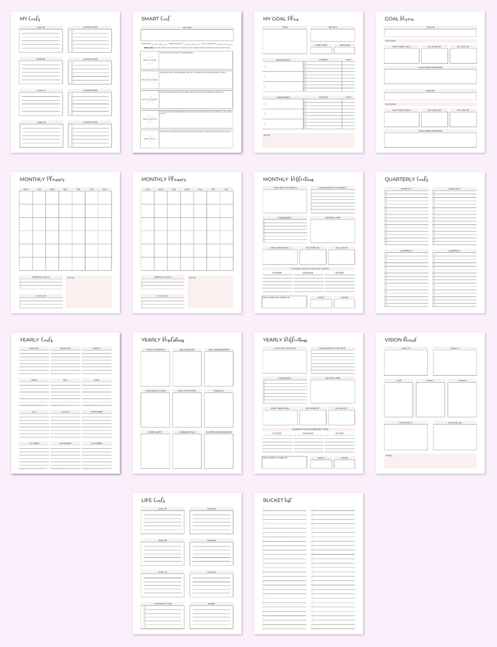 Goal Planning Expansion Pack Jessica Autumn