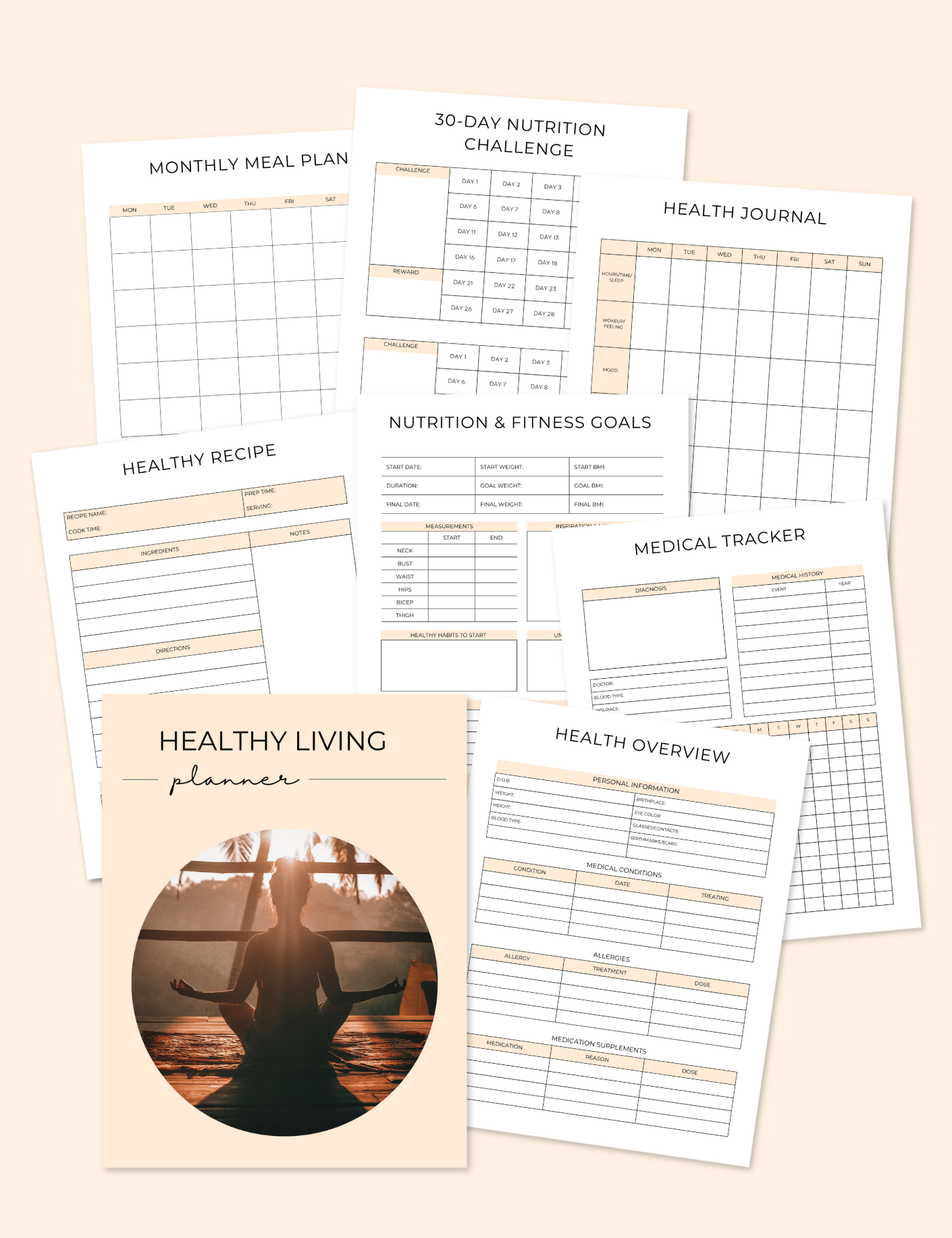 Healthy Living Planner Jessica Autumn