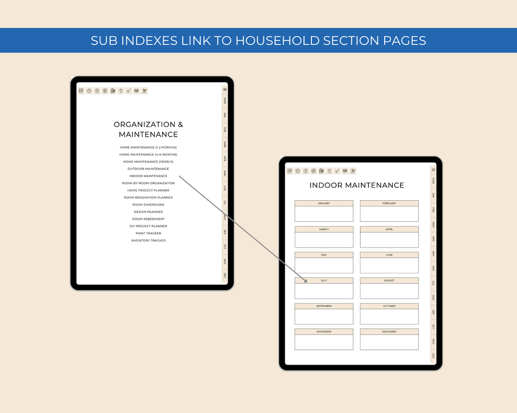 Household Digital Planner Jessica Autumn