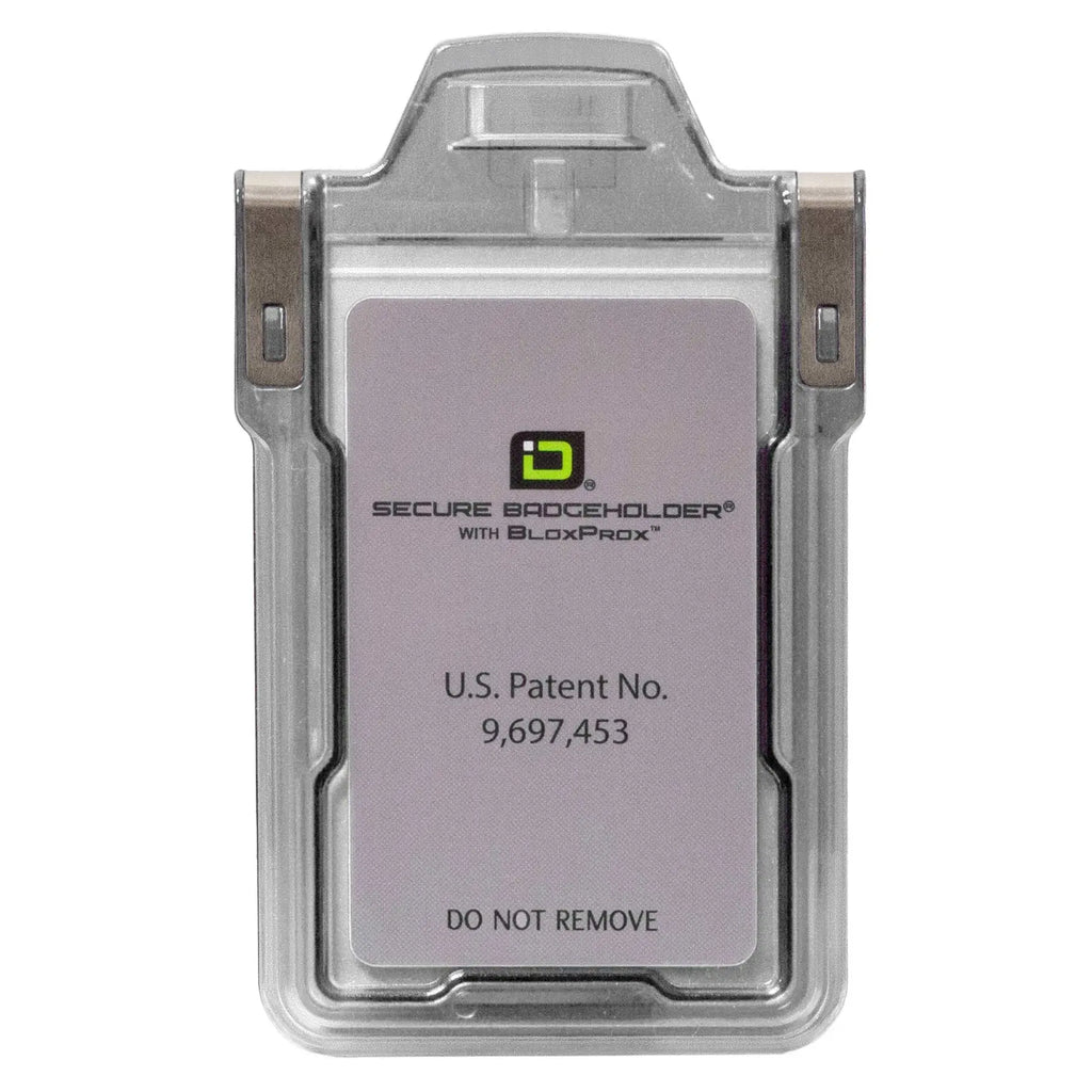 Secure Badge Holder Classic with BloxProx™ - Protects 125Khz HID Prox 1 ID Card Holder ID Stronghold