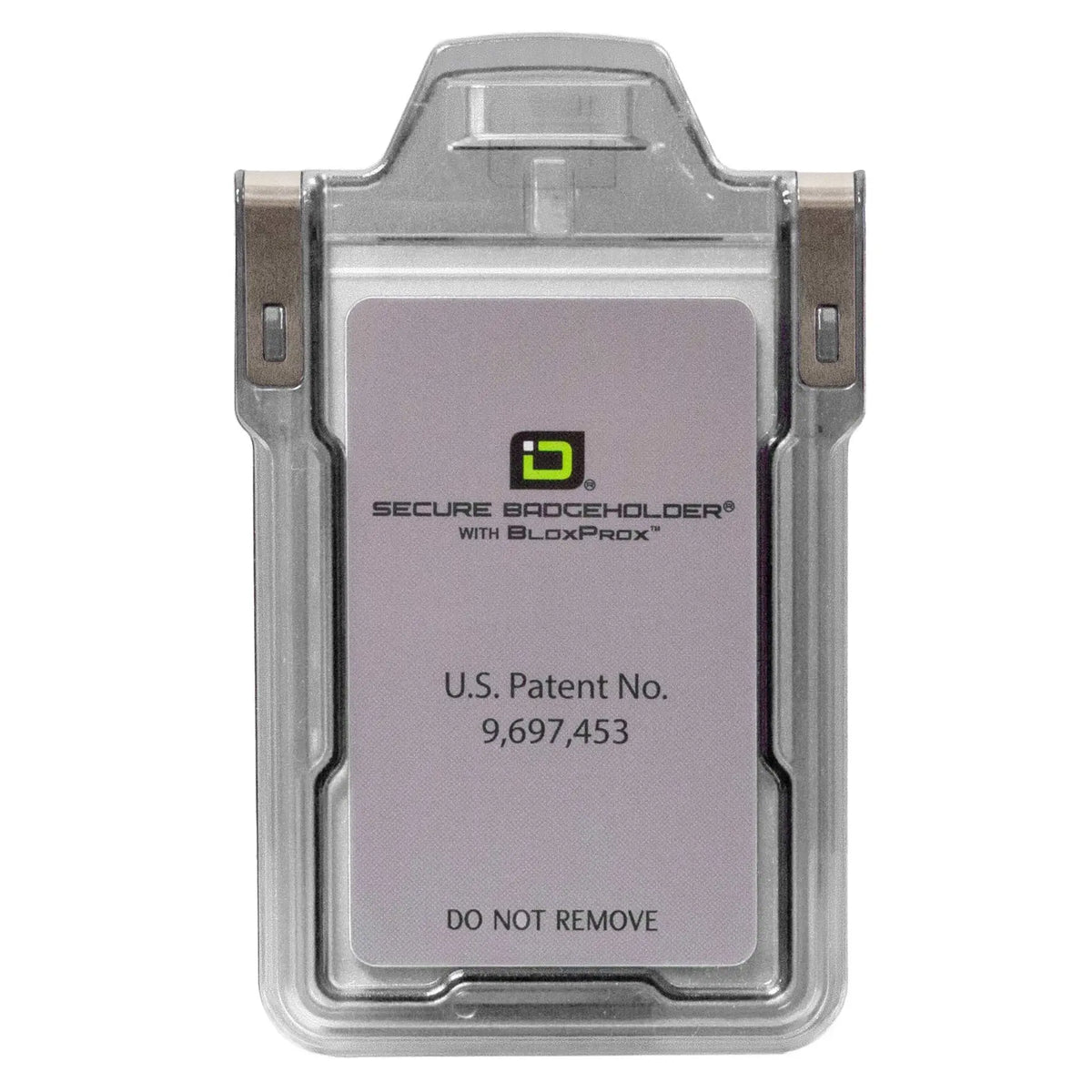 Secure Badge Holder Classic with BloxProx™ - Protects 125Khz HID Prox 1 ID Card Holder ID Stronghold
