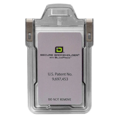 Secure Badge Holder Classic with BloxProx™ - Protects 125Khz HID Prox 1 ID Card Holder ID Stronghold