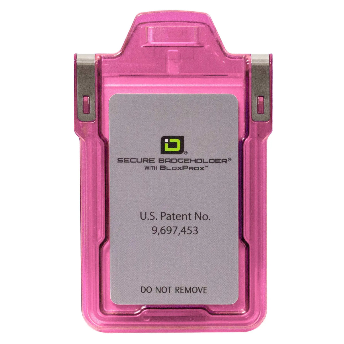 Secure Badge Holder Classic with BloxProx™ - Protects 125Khz HID Prox 1 ID Card Holder ID Stronghold