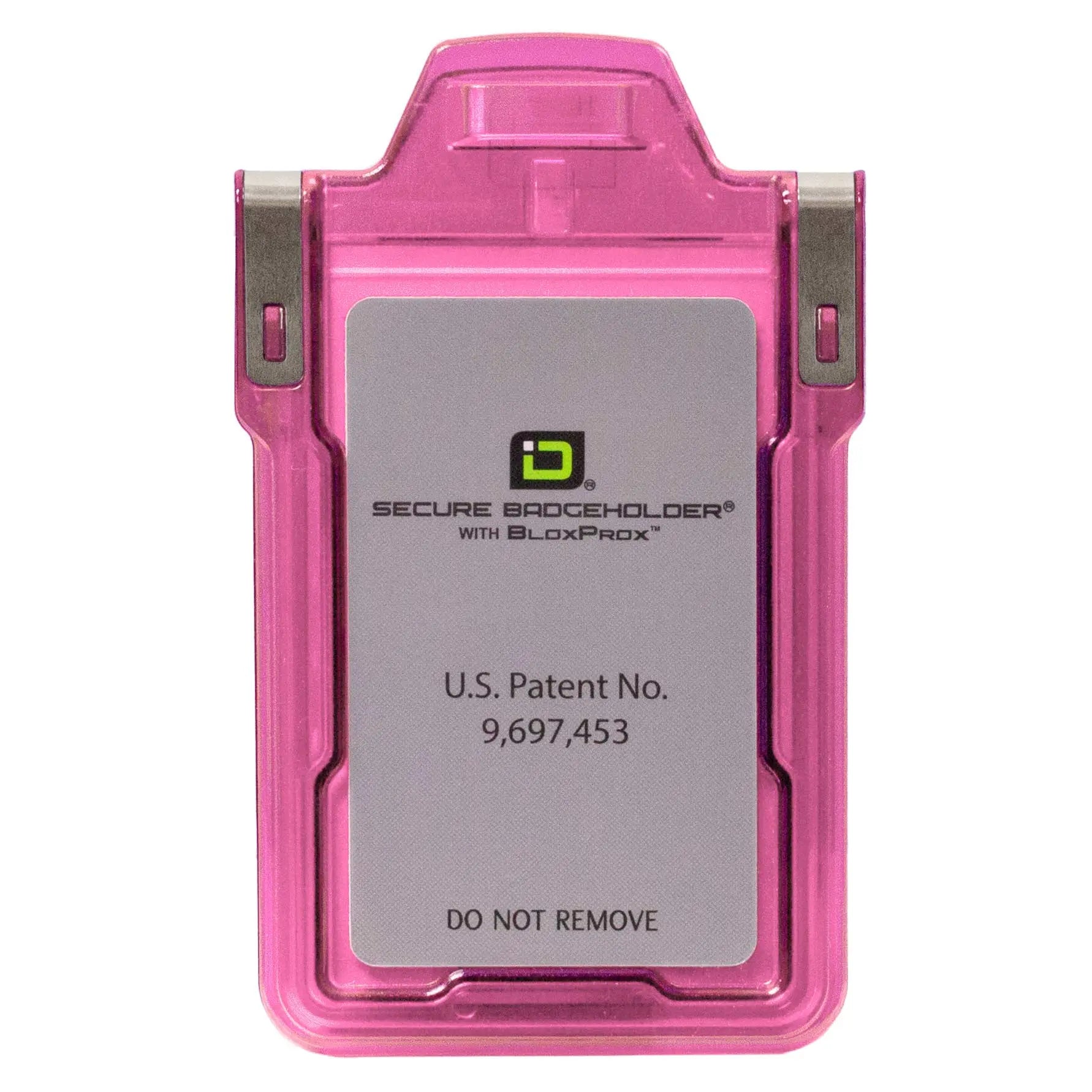 Secure Badge Holder Classic with BloxProx™ - Protects 125Khz HID Prox 1 ID Card Holder ID Stronghold