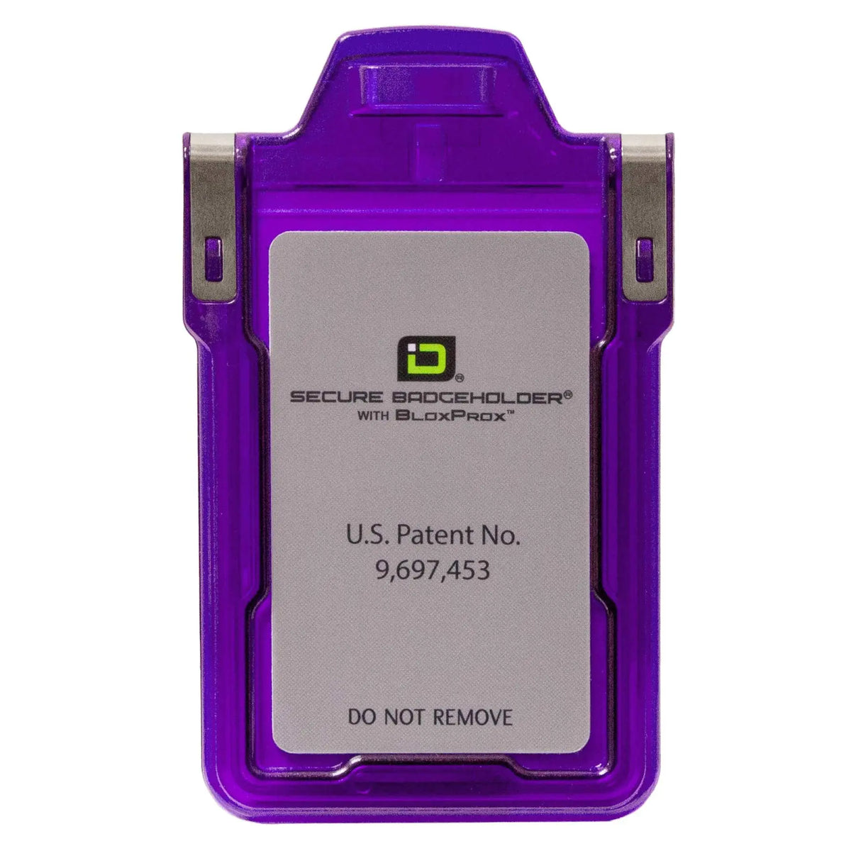 Secure Badge Holder Classic with BloxProx™ - Protects 125Khz HID Prox 1 ID Card Holder ID Stronghold