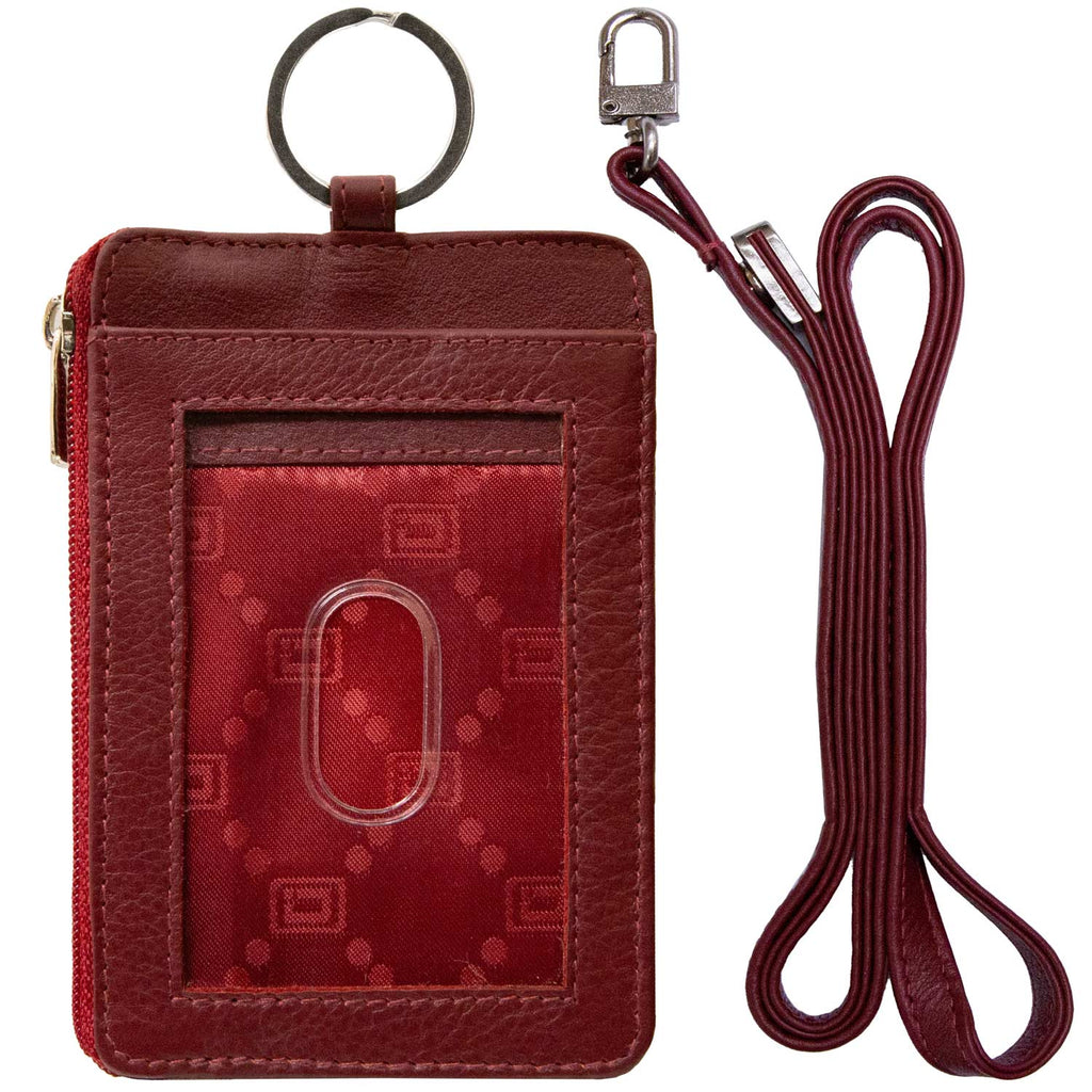 RFID Wallet Dual Portrait ID Leather Badge Holder ID Stronghold