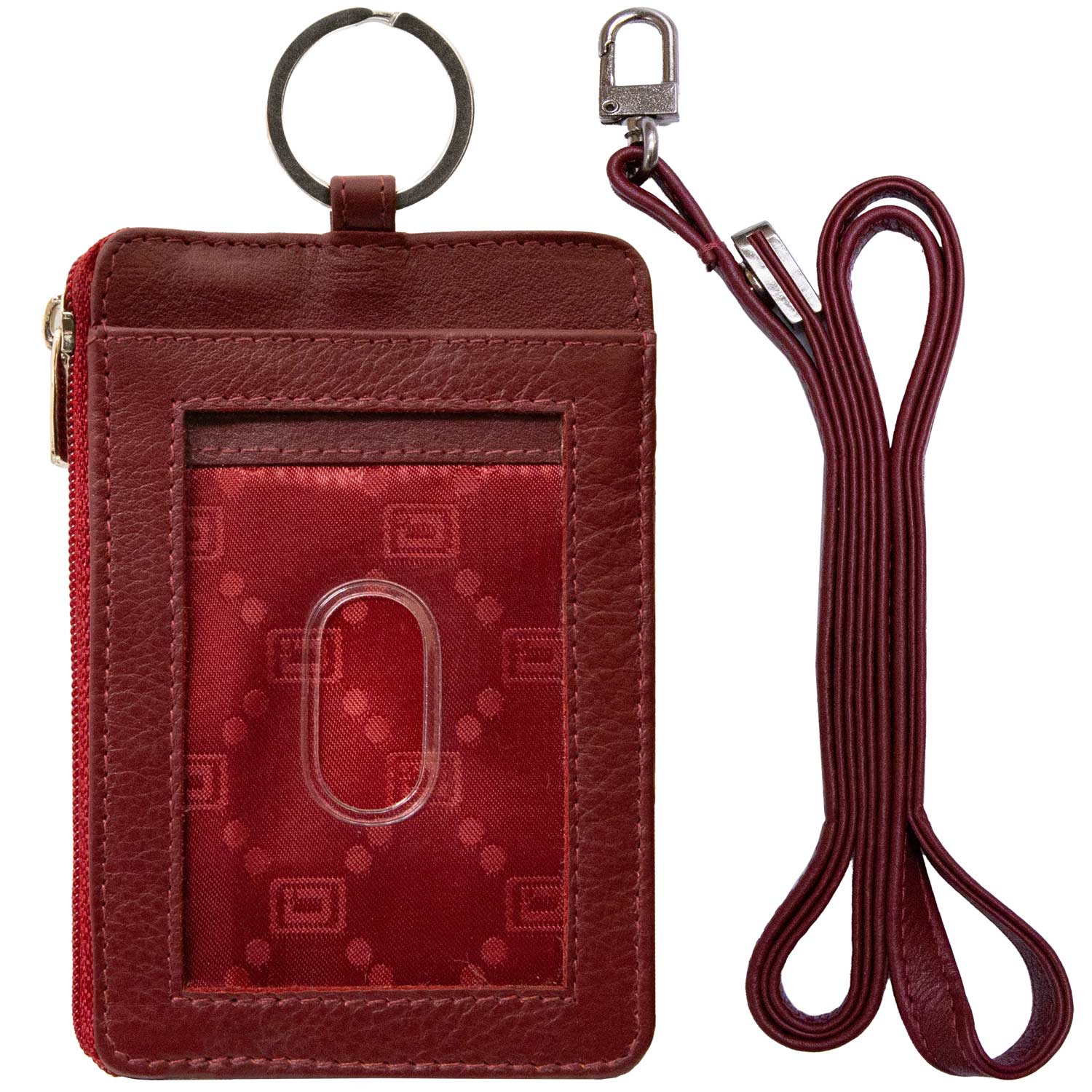 RFID Wallet Dual Portrait ID Leather Badge Holder ID Stronghold