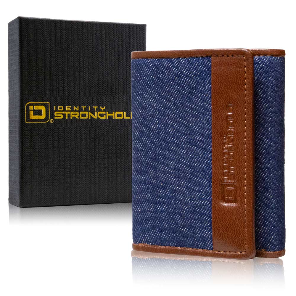 Men's Slim RFID Trifold Wallet with ID ID Stronghold