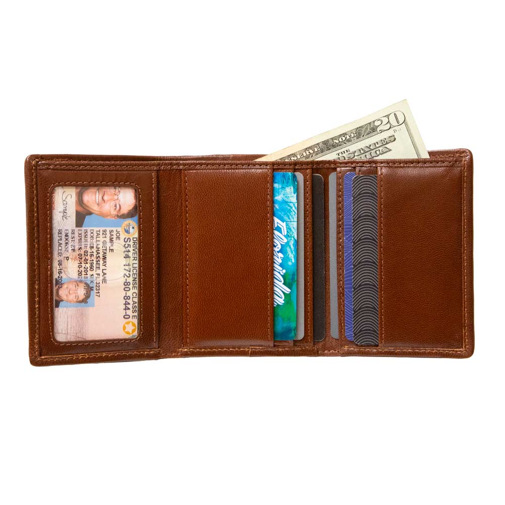Men's Slim RFID Trifold Wallet with ID ID Stronghold