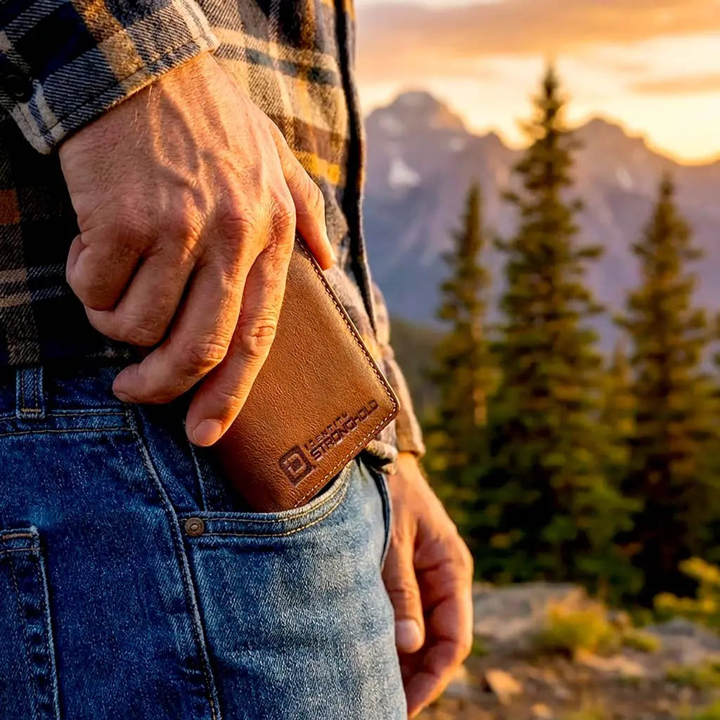 The Waltlet - Maximum Storage RFID Secure Minimalist Wallet ID Stronghold