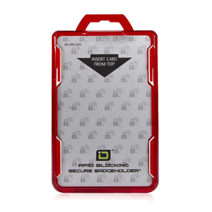 Secure Badge Holder BloxProx™ Lite PORTRAIT - Protects 125Khz HID Prox - 1 ID Card Holder ID Stronghold