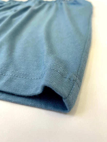Men's Bamboo Viscose/Cotton Boxer Style Underwear Steel Blue Color - 5-pack Spun Bamboo