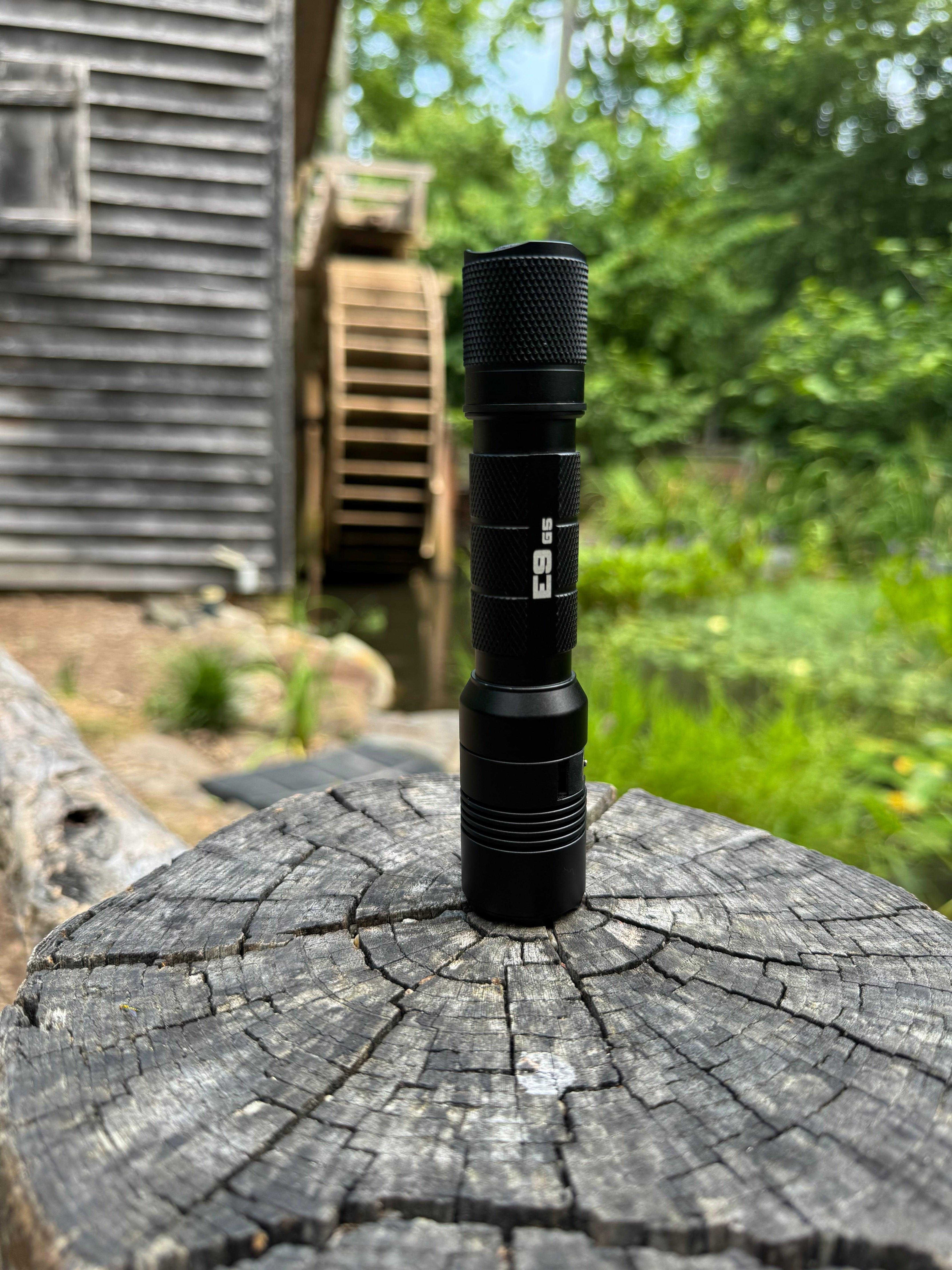 E9 GEN5 Long Throw- 3,000 Lumen  388 Meter  Tactical EDC Flashlight Powertac