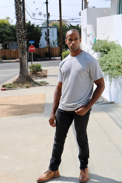 Men's Bamboo Viscose/Organic Cotton Pocket T-Shirt Spun Bamboo