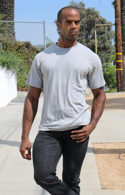 Men's Bamboo Viscose/Organic Cotton Pocket T-Shirt Spun Bamboo