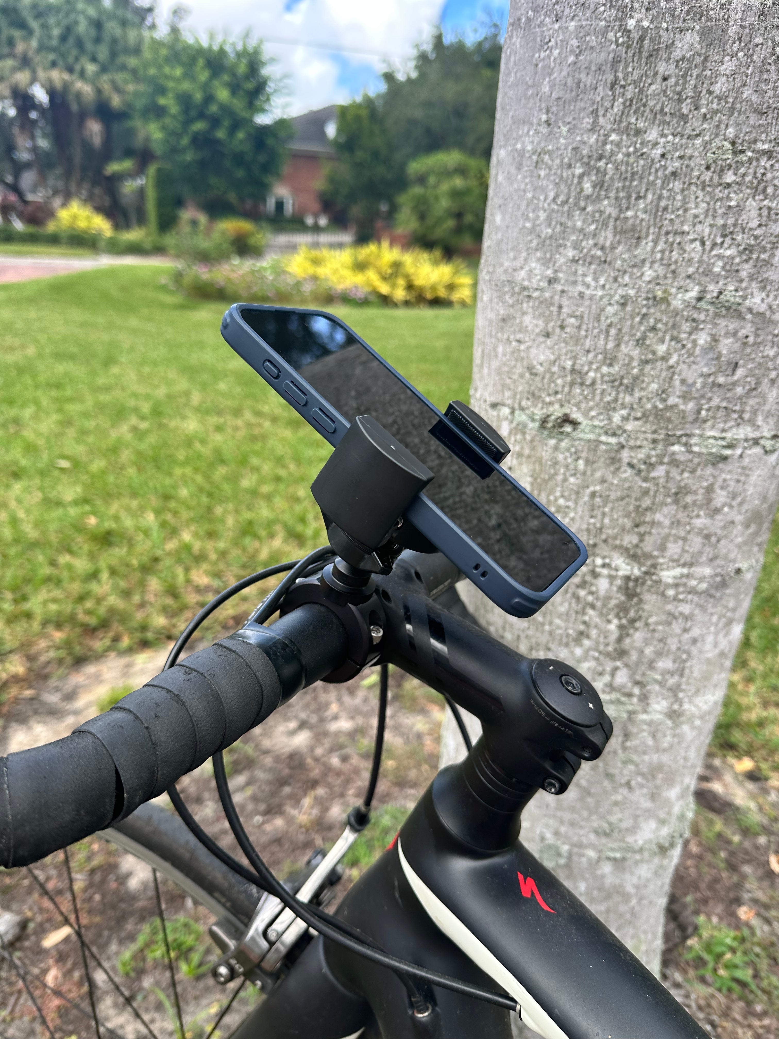 5-30912 Handlebar Mount for 7/8" (22mm) up to 1 1/4" (31.75mm) Bars Techmounts Mounting Systems