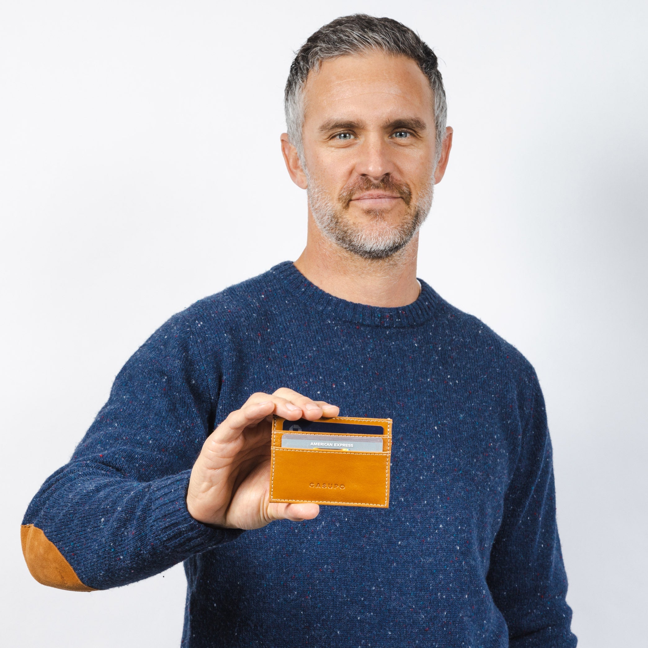 Slim Card Holder Wallet with RFID Protection - Natural CASUPO