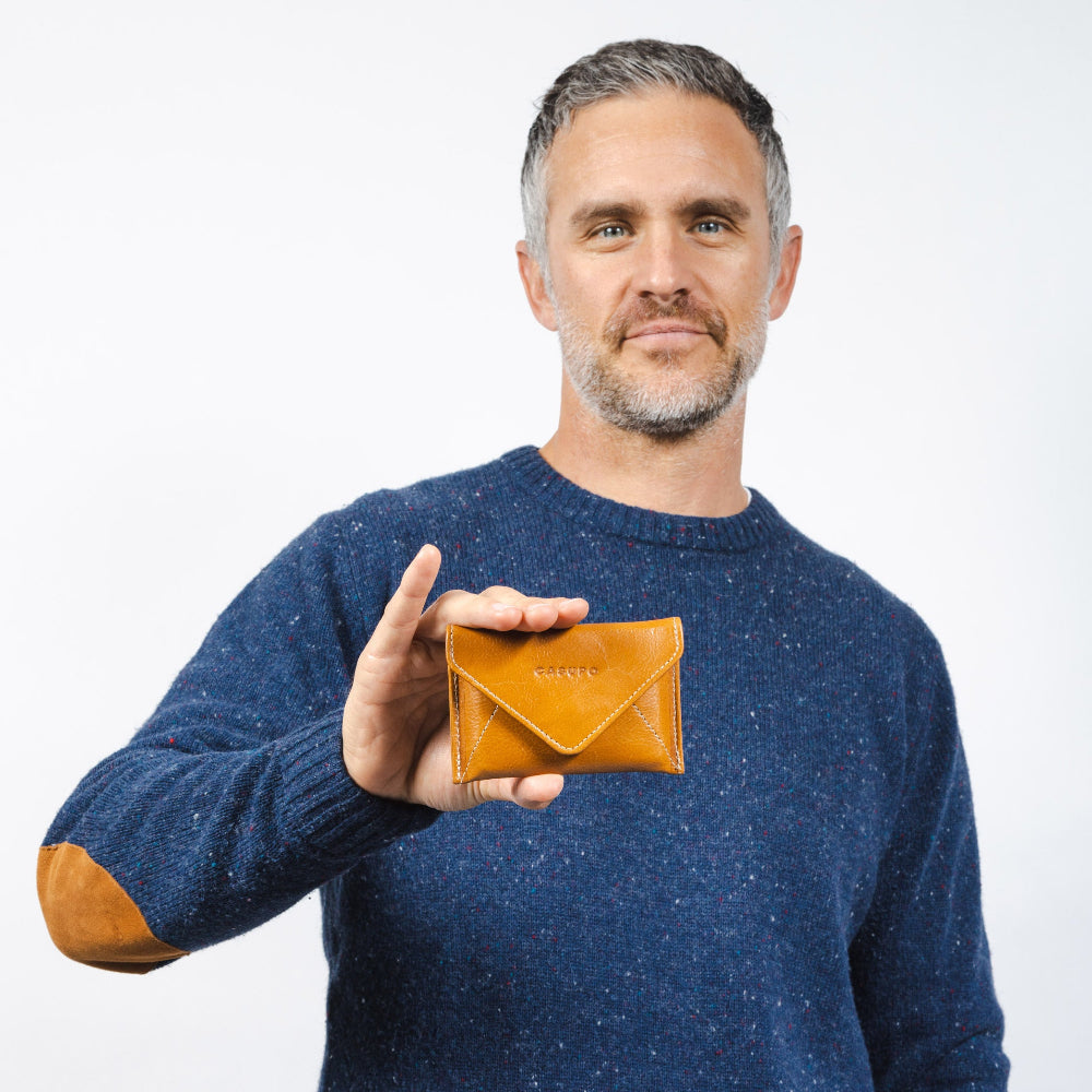 Mini Envelope Wallet with RFID Protection - Natural CASUPO