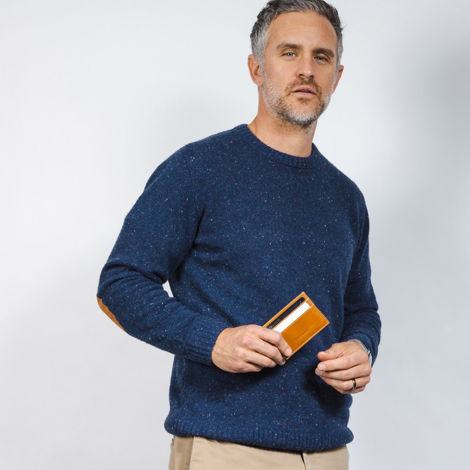 Slim Card Holder Wallet with RFID Protection - Natural CASUPO