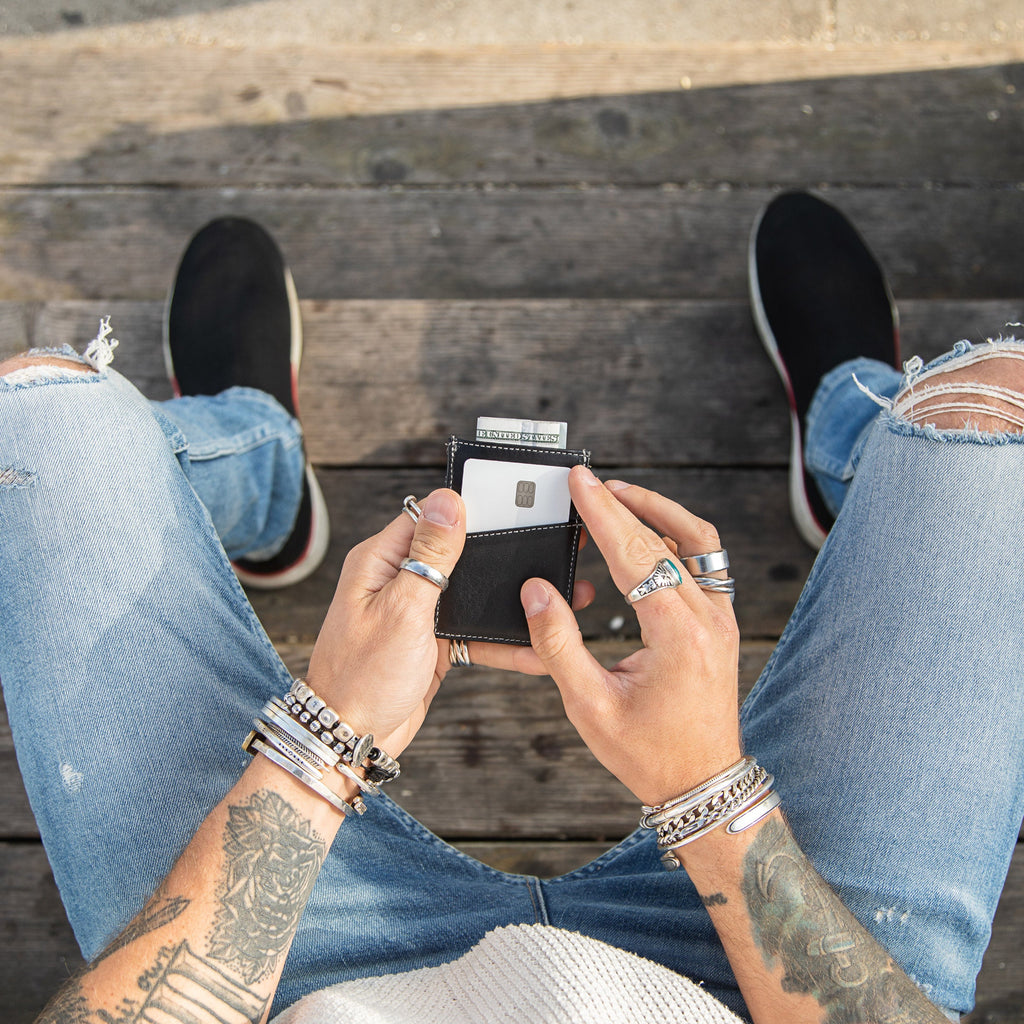 Minimalist Wallet with RFID Protection - Black CASUPO