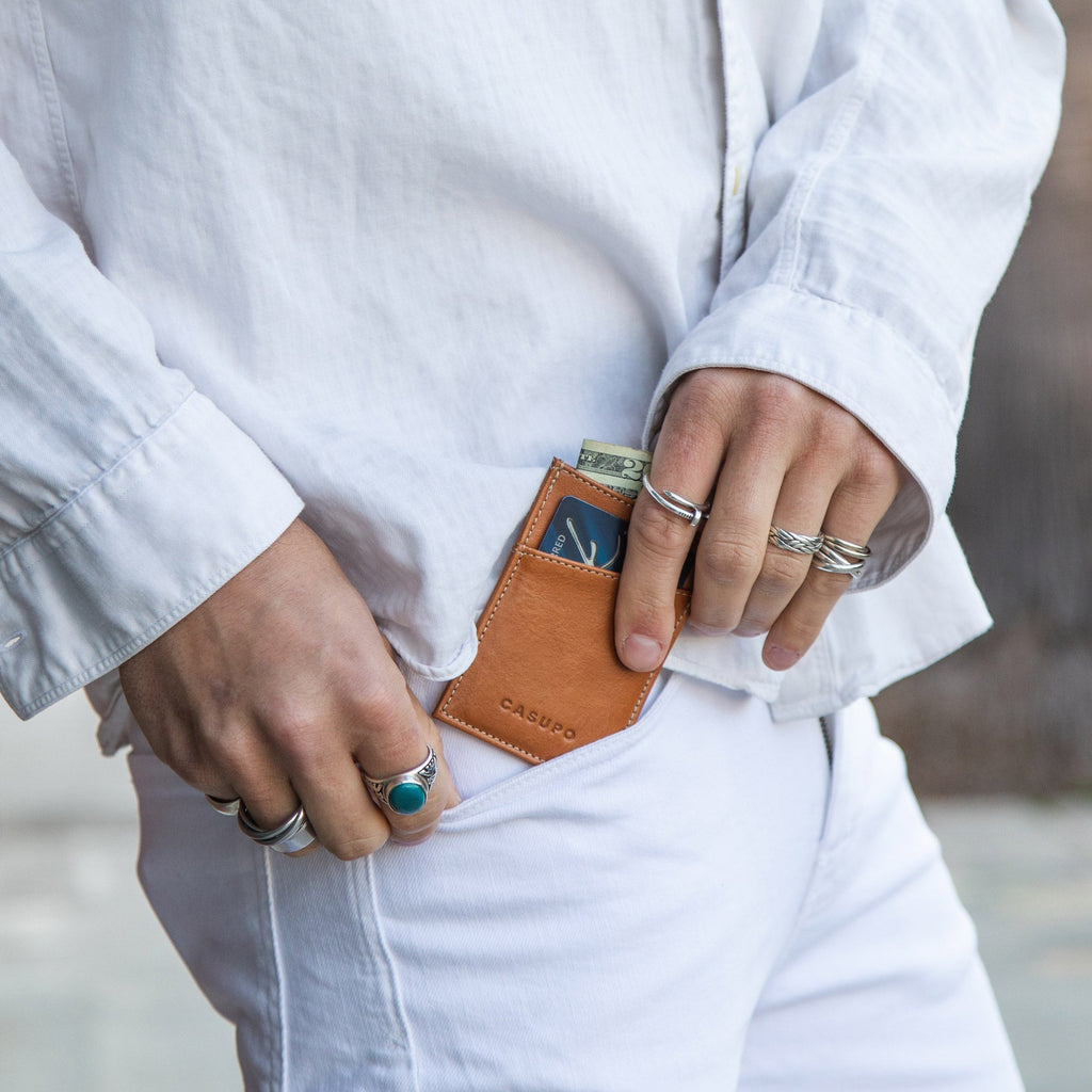 Minimalist Wallet with RFID protection - Natural CASUPO