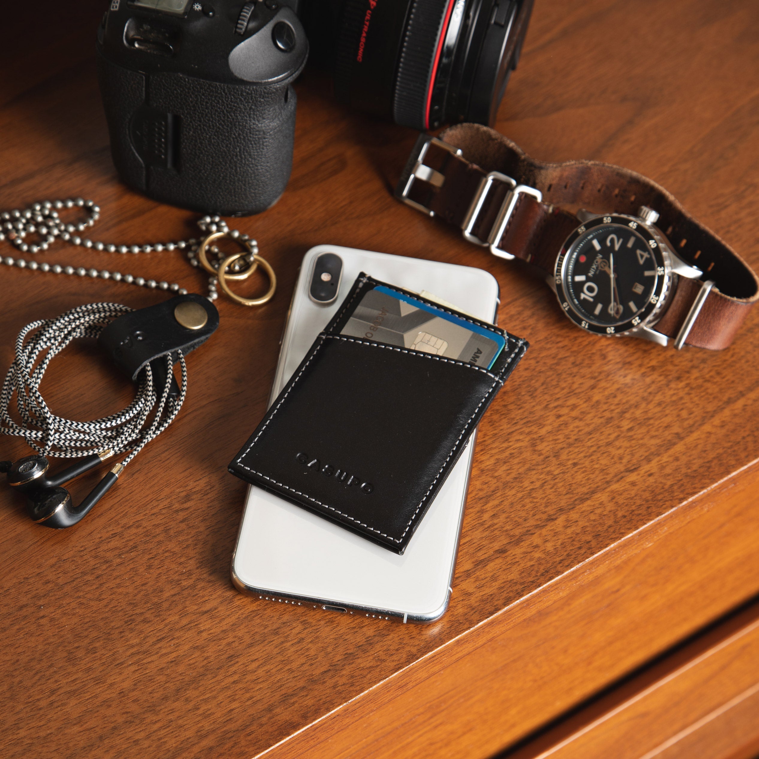 Minimalist Wallet with RFID protection - Brown CASUPO