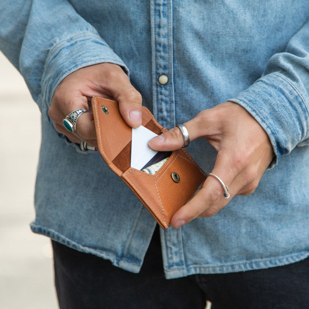 Mini Envelope Wallet with RFID Protection - Natural CASUPO