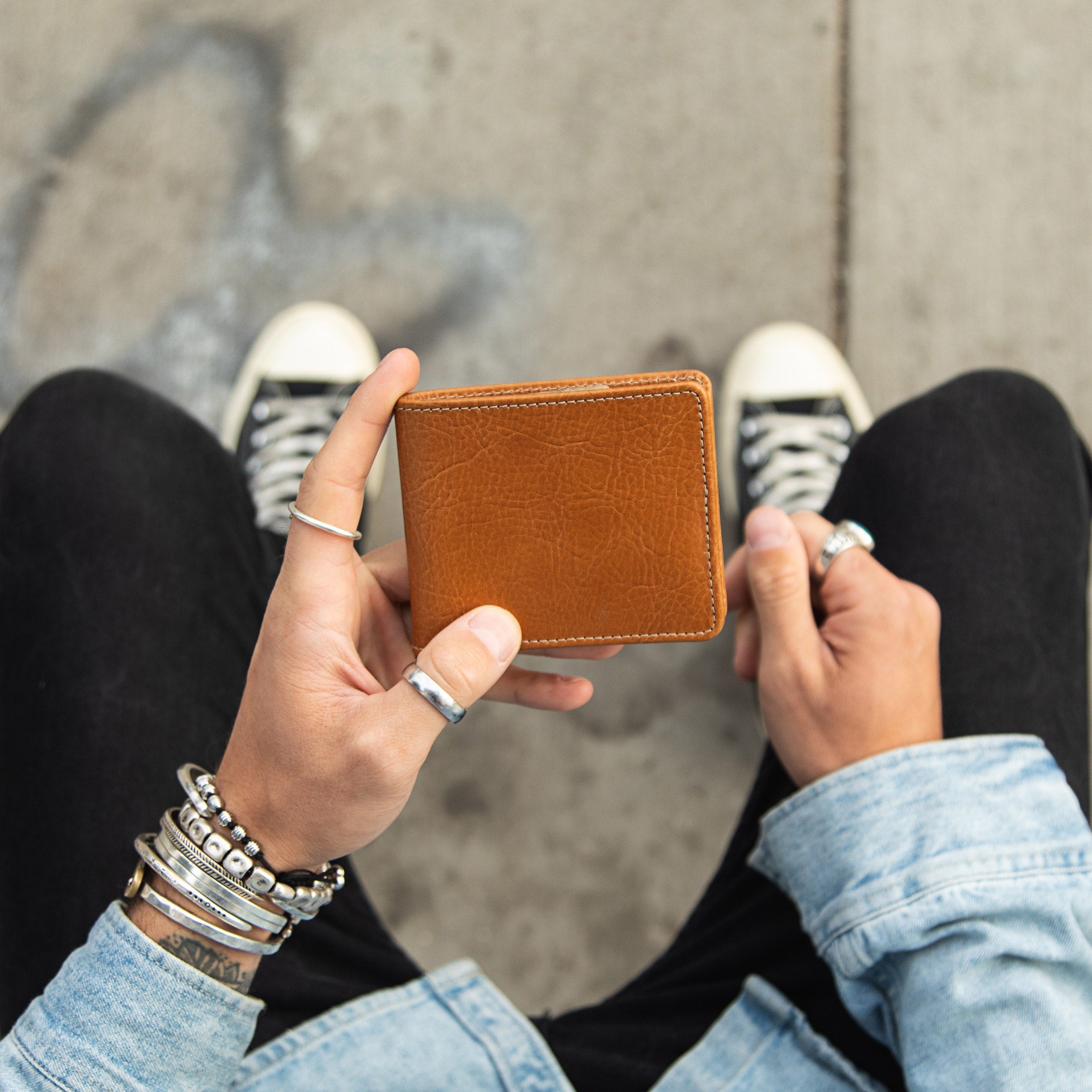 Large Billfold Wallet with RFID protection - Natural CASUPO