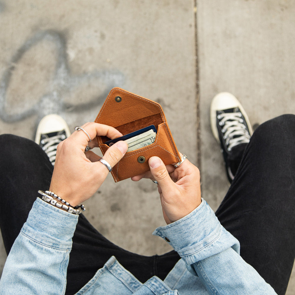 Mini Envelope Wallet with RFID Protection - Natural CASUPO