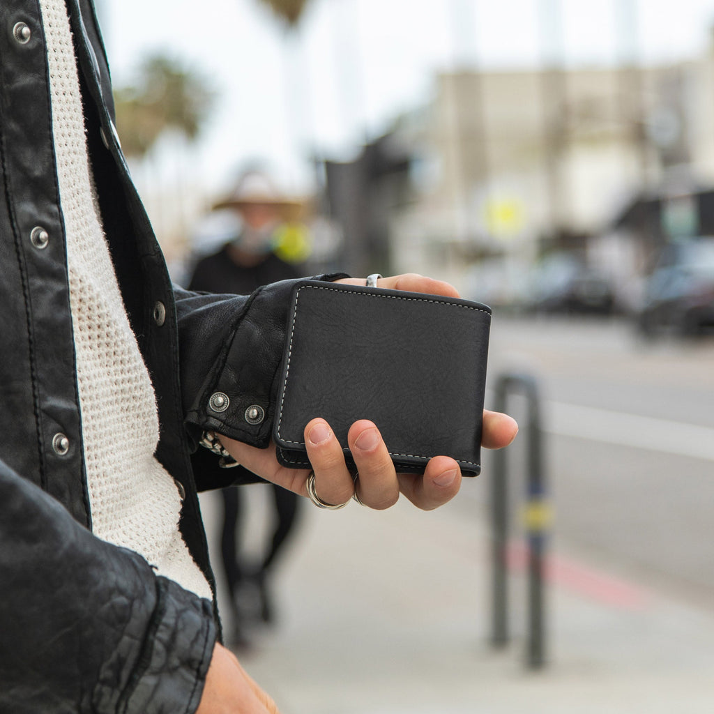 Large Billfold Wallet with RFID protection - Black CASUPO