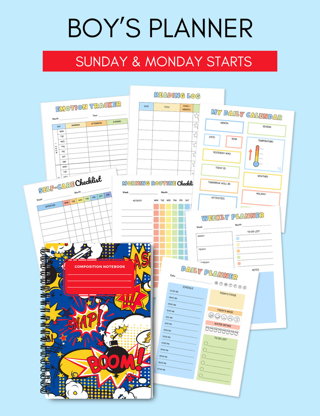 The Ultimate Kid's Printable Planner Jessica Autumn