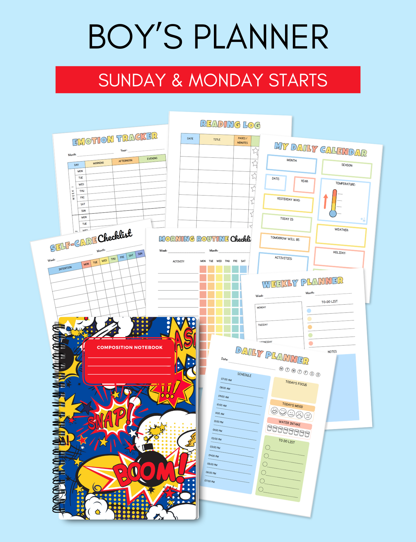 The Ultimate Kid's Printable Planner Jessica Autumn