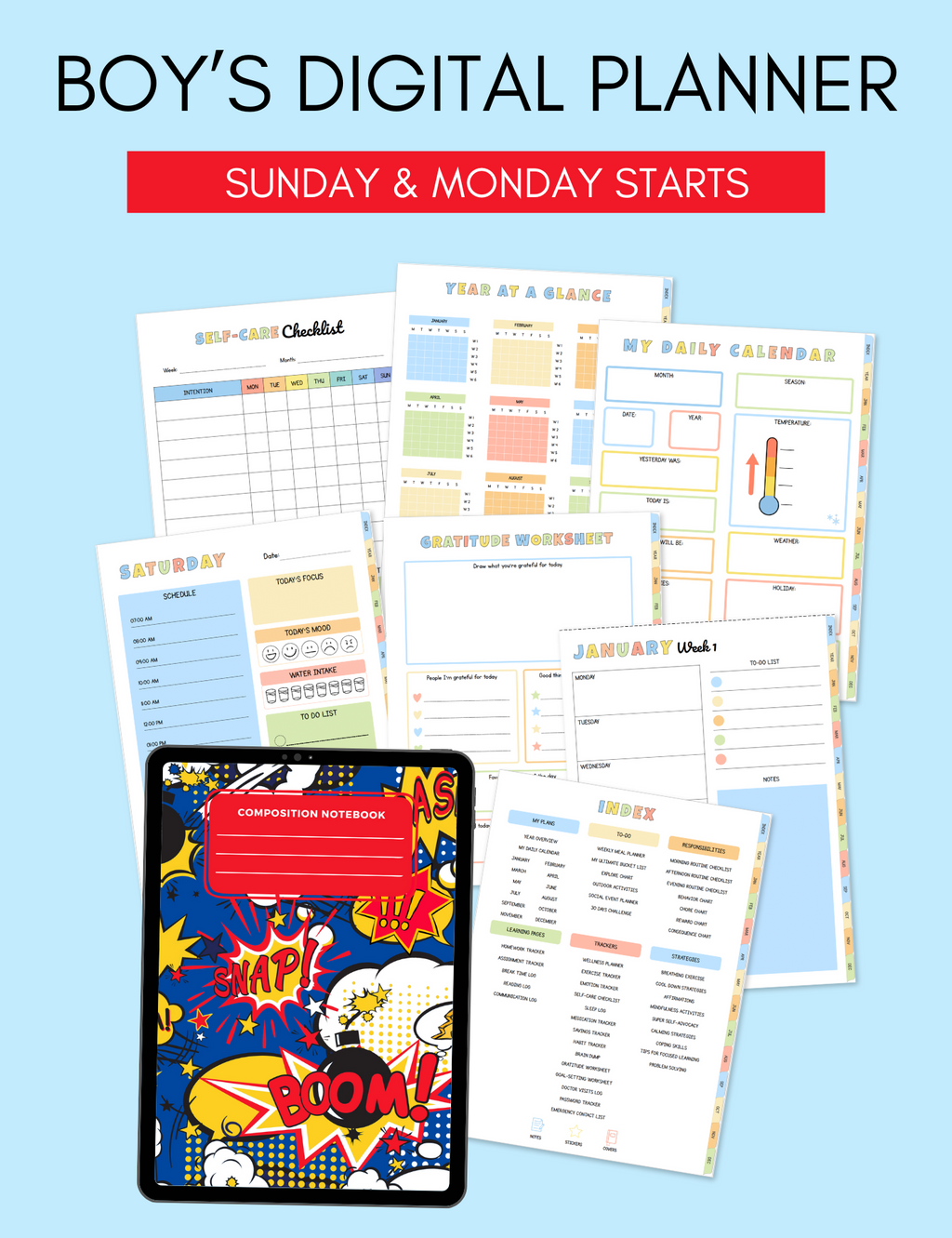 The Ultimate Kid's Digital Planner Jessica Autumn