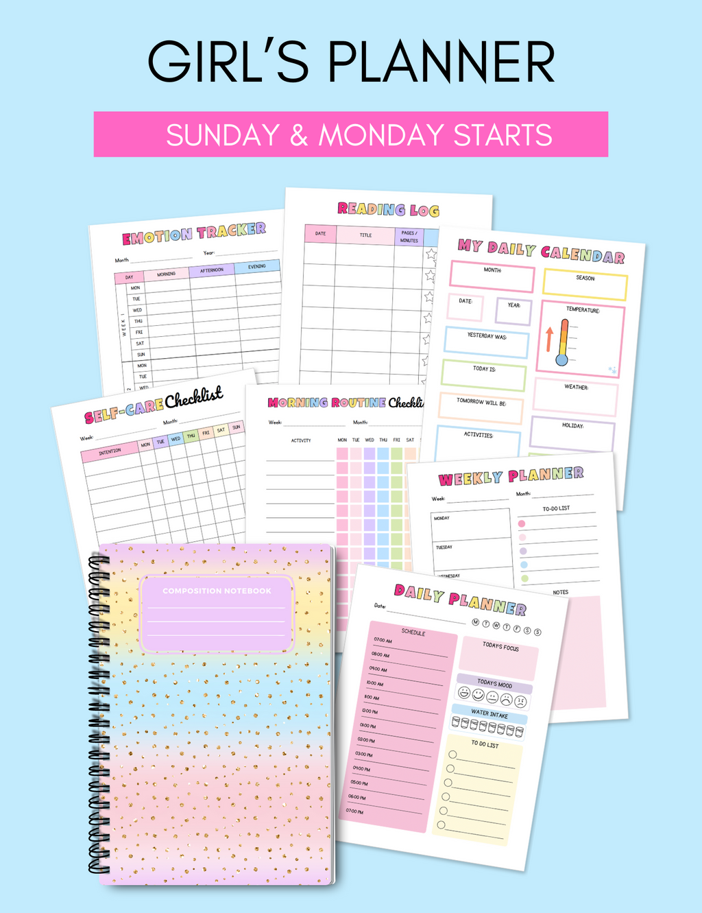 The Ultimate Kid's Printable Planner Jessica Autumn
