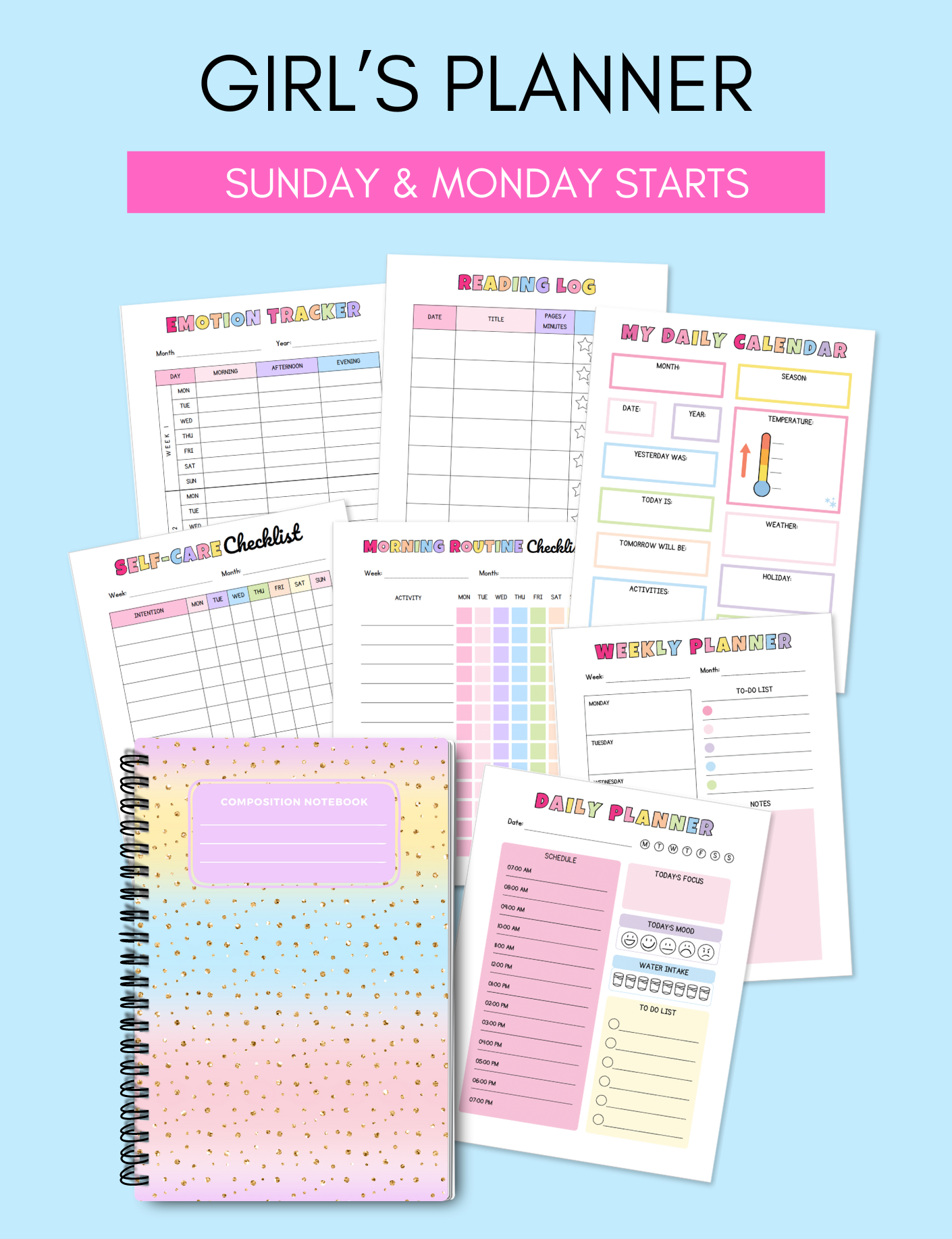 The Ultimate Kid's Printable Planner Jessica Autumn